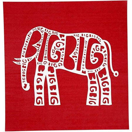 Schablonen und Zubehör für verschiedene Techniken / Templates Serigrafi stencil, ark 20x22 cm, 1 ark