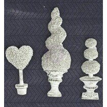 Resin box trees (topiary), Prima Marketing