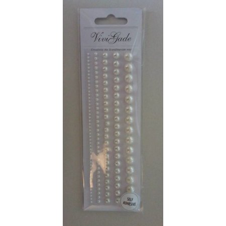Embellishments / Verzierungen Perles, taille 2-8 mm, blanc, triées 140