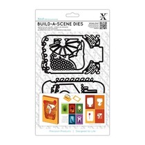 Skæring og prægning skabelon for en Shadow Box Card