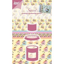 Joy Crafts, søt, godteri, 35x43/43x26/25x21 mm