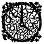 Dutch DooBaDoo Mask Stencil Clock, design, 300 x 300mm