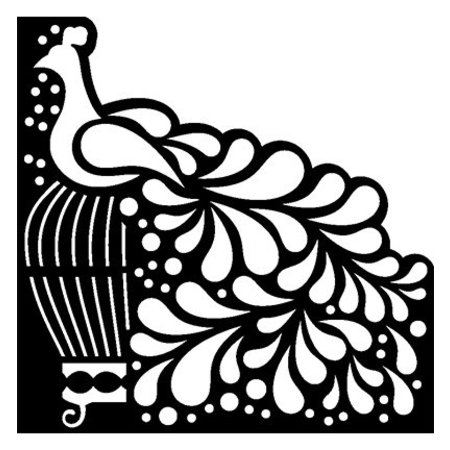 Dutch DooBaDoo Mask Stencil Bird, diseños, 15 x 15 cm