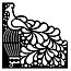 Dutch DooBaDoo Mask Stencil Bird, diseños, 15 x 15 cm