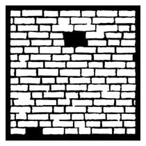 Mask Stencil Brick, design, 300 x 300mm