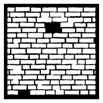 Masque Stencil brique, dessins, 300 x 300 mm