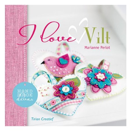 Embellishments / Verzierungen 15x15cm Papel, Eu amo vilt (nl)