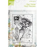 Joy!Crafts und JM Creation Gennemsigtige Frimærker, Gammel steg på et postkort