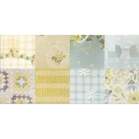 DESIGNER BLÖCKE  / DESIGNER PAPER Jolis papiers, A5, pépinière romantique, 4x 8 motifs