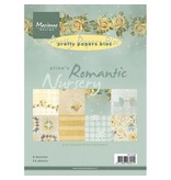 DESIGNER BLÖCKE  / DESIGNER PAPER Jolis papiers, A5, pépinière romantique, 4x 8 motifs