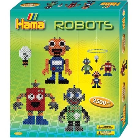 Kinder Bastelsets / Kids Craft Kits Beads Midi Hama - caja de regalo, robot, 1 caja