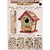 Objekten zum Dekorieren / objects for decorating 01 Craft Kit: MDF and paper bird house decoration, 17cm.