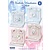 BASTELSETS / CRAFT KITS: Materialset für 4 Festliche Herzkarten Geburt