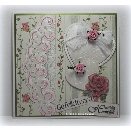 Joy!Crafts und JM Creation Frontera de la plantilla del bordado