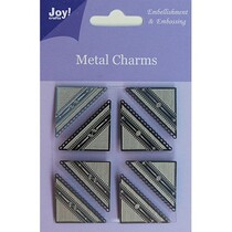 Joie artisanat, breloques en métal coin, 8 pièces