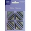 Embellishments / Verzierungen Joy Crafts, Metal Charms corner, 8 pieces