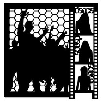 Mask, Designs, 300 x 300mm - Mask Stencil Dance