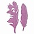Spellbinders und Rayher Metallschablone In´spire, Feathers on the Wind, 2,1 x 7,2 - 3,1 x 8,5 cm, 2 Stück