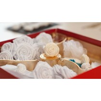 Rose di stoffa, 2 pezzi