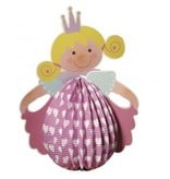 Kinder Bastelsets / Kids Craft Kits Lantern Set Princess, 20cm i diameter, 37,5 cm inkl. Rod + LED lys