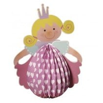 Lantern Set Princess, 20 cm in diameter, 37,5 cm incl. Rod + LED-licht