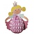 Kinder Bastelsets / Kids Craft Kits Laternen-Set Prinzessin, 20cm ø, 37,5cm inkl. Stab + LED-Lämpchen