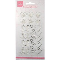 Diseño de Marianne, perlas autoadhesivas, corazón