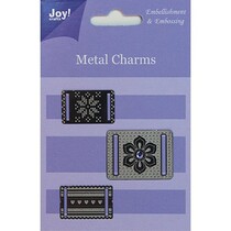 Joie artisanat, breloques en métal, 3 pièces