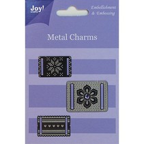 Alegría manualidades, Charms Metal, 3 piezas