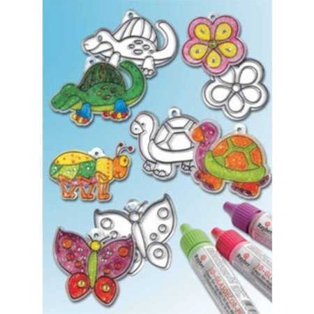 Kinder Bastelsets / Kids Craft Kits Pingentes em acrílico, desenhos diferentes