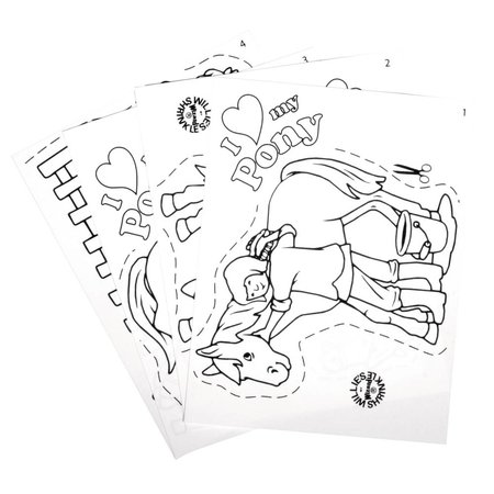 Kinder Bastelsets / Kids Craft Kits Schrumpffolien-Set mein Pony