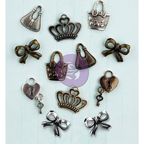 Metal Icons Utsmykninger, 1.9cm / 12pcs