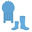 Marianne Design Punching and embossing templates: rubber boots and bush