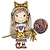 STEMPEL / STAMP: GUMMI / RUBBER Carimbos de borracha - Bonecas de papel ninho
