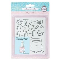 motif de chat modèle de poinçon