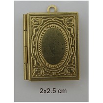 2 pendentifs photo, livre