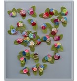 Embellishments / Verzierungen 10 Mini Trio roosjes