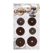 Relojes de metal, 6 piezas, Cronología
