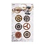 Embellishments / Verzierungen Räderchen, 6 pezzi, cronologia