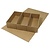 Objekten zum Dekorieren / objects for decorating Cartapesta, scatola con coperchio incernierato, 29,5 x22x6, 5 cm, 3 parti interne allentate