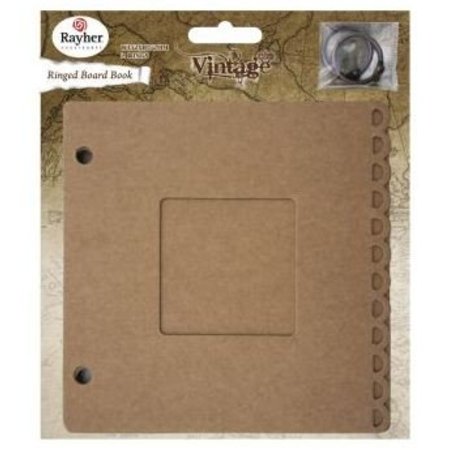 Scrapbooking ... Ring Binder m. Passepartout vindue, 15,2x15,2cm