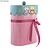 Objekten zum Dekorieren / objects for decorating Recipiente de papel mache, Vieira, 8x13x16 cm, oval, com tampa