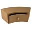 Objekten zum Dekorieren / objects for decorating Paper mache drawer cabinet, 30x12x10 cm, half round 1 drawer