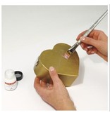 BASTELZUBEHÖR / CRAFT ACCESSORIES Metallo Deco, 14x14 cm, scheda-bag. 5 fogli, m.blau