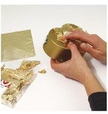 BASTELZUBEHÖR / CRAFT ACCESSORIES Metal Deco, 14x14 cm, guia-saco. 5 folhas, m.blau