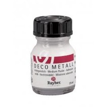 Deco dorado metal, delgada, Frasco 25 ml