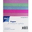 DESIGNER BLÖCKE  / DESIGNER PAPER 5 Glitter karton i 5 forskellige farver
