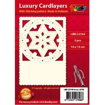 Luxury card layer 1Set with 3 cards, 10.5 x 14.85 cm