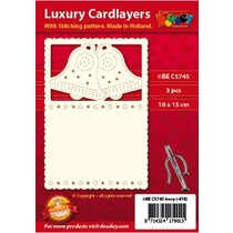 Carta di lusso strato 1Posizionare con 3 carte, 10 x 15 cm