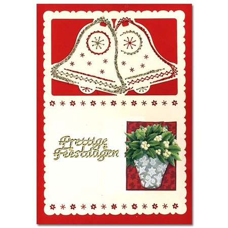 KARTEN und Zubehör / Cards Luxe oplegkaart 1Set met 3 kaarten, 10 x 15 cm